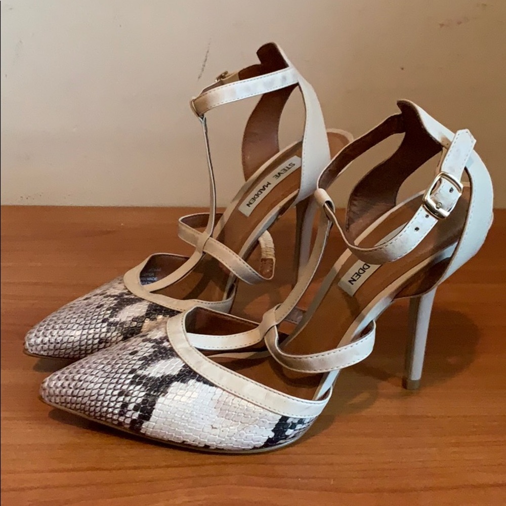 Steve Madden Python Leather Heels - image 1